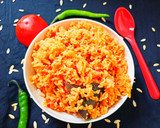 टोमेटो राइस (tomato rice recipe in Hindi) रेसिपी चरण 5 फोटो