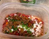A picture of step 3 of Poorman’s Beef Burrito Bowl.