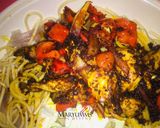 A picture of step 6 of PASTA AND PALMOIL LEMON CHICKEN SAUCE🌶 by maryumms_cuisine🌸.