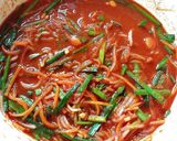 Hình bước làm 2 của món Kim chi cải thảo