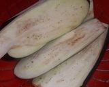 Foto del paso 1 de la receta: Berenjenas a la plancha con ensalada de arroz, huevo y lentejas..