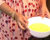 A picture of step 4 of Eid special pudding.