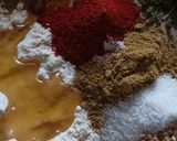 A picture of step 1 of Ragi thepla.