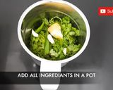 A picture of step 2 of Coriander Garlic Chutney.