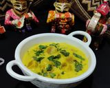 A picture of step 3 of Gatte ki sabji.