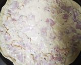 Carbonara pizza recept fázis 3 fotója