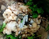 A picture of step 2 of Wood apple chutney.