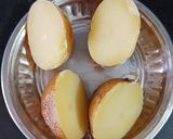 A picture of step 1 of Twice cooked potatoes.