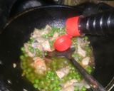 A picture of step 4 of Chinese biryani.