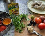 A picture of step 1 of Special Prawns masala gravy.