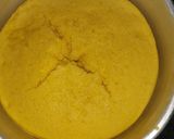 A picture of step 4 of Khaman dhoklo.