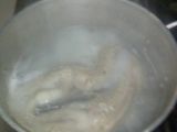 Pastel de raya blanca