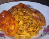 Foto langkah ke 6 dari resep Mie pedas saus bolognese mirip kwetiau.