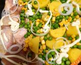 Csirke velesült zöldségekkel recept fázis 1 fotója