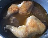 Foto del paso 5 de la receta Contramuslos de pollo con jamón y mostaza al brandy