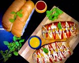A picture of step 5 of Veg. Hot Dog.