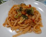 Foto langkah ke 10 dari resep Spicy Fettucine.