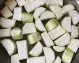 A picture of step 1 of Lauki ka Salan (Bottle gourd Gravy).