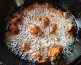 A picture of step 3 of Mushroom Manchurian dry.