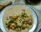 A picture of step 4 of Pizza prantha.