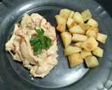 Foto del paso 6 de la receta: Pechugas de pollo con papas