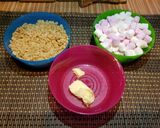 A picture of step 1 of Rice krispies treats.