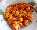 Foto langkah ke 3 dari resep Udang Saus Lemon.