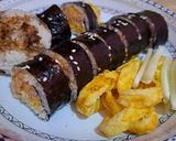 Foto langkah ke 3 dari resep Sushi tuna mayo.