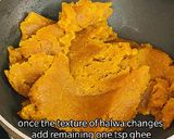 A picture of step 5 of Instant Moong Dal Halwa.