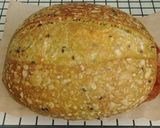 Foto langkah ke 23 dari resep Wijen Hitam Putih Pandan Sourdough Bread (Open Bake Method).