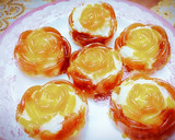 Foto del paso 1 de la receta: Coquitos acaramelados de rosa. rápido y fácil
