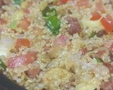 A picture of step 7 of Quinoa Farofa.