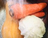 Foto del paso 1 de la receta: SOPA CREMA DE 🎃ZAPALLO 🎃🥕ZANAHORIA🥕 Y REPOLLO 🎊🥕🎃😋🤩🎃🥕🎉