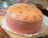 Foto langkah ke 7 dari resep Ogura Cake Strawberry Yoghurt Cottony Cake with Fresh Strawberry.