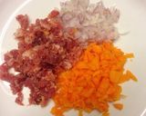 Foto del paso 1 de la receta Croquetas de jamón y calabaza con un toque de jengibre