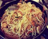 A picture of step 4 of Chicken chowmien.