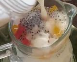 Gambar langkah 3 resipi Ais Nenas Jelly Selasih.