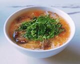 Hình bước làm 4 của món CANH cà chua-trứng với nấm