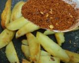 A picture of step 3 of Peri peri Wedges.