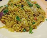 A picture of step 1 of Chicken fried rice.