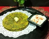 A picture of step 6 of Oats Atta Methi Paratha.