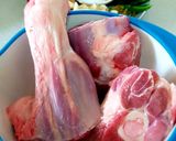 A picture of step 1 of Jackfruit and Lamb Curry.