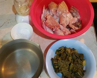 Sup Ayam Sayur Asin langkah memasak 1 foto