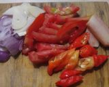 Foto langkah ke 2 dari resep Tumis Tahu Kentang Terong.