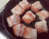 A picture of step 3 of Great for Bento: Pork Rolls Wrapped in Fluffy White Hanpen Fishcakes.
