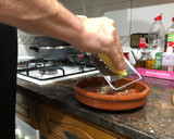Foto del paso 4 de la receta: Pastel de tortilla con relleno de champiñón