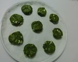 A picture of step 4 of Soft Matcha Cookies With White Chocolate Using Pancake Mix.