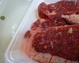 A picture of step 2 of Fukushima Beef Steak.