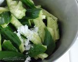 A picture of step 3 of Cucumber with Garlic Dressing.