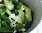 A picture of step 3 of Cucumber with Garlic Dressing.